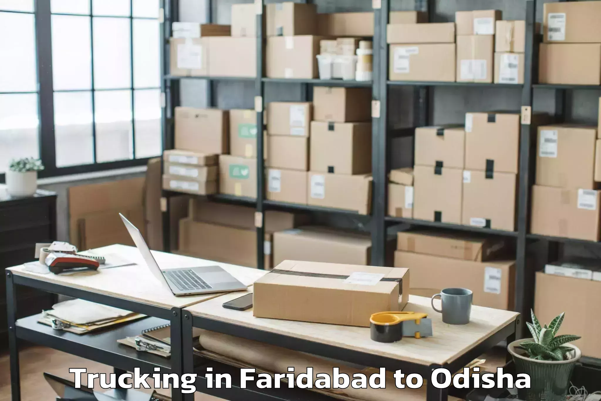 Hassle-Free Faridabad to Brajarajnagar Trucking